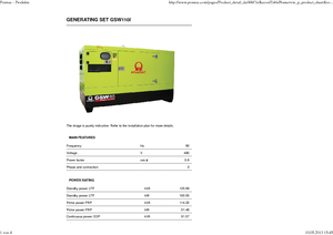 Generatori diesel PRAMAC Lifter GSW 110 Iv