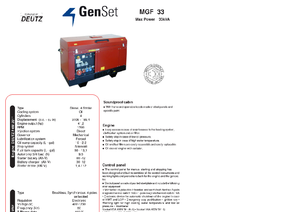 Generatori diesel GenSet MGF 33 D
