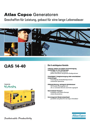 Generatori diesel Atlas Copco QAS 30 KDS FW