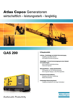 Generatori diesel Atlas Copco QAS 200 VDS