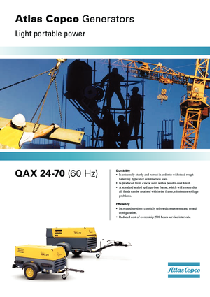 Generatori diesel Atlas Copco QAX 35