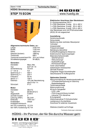 Generatori diesel Hüdig Step 75