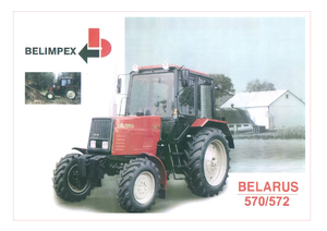 Trattori con trazione 2D Belarus 570
