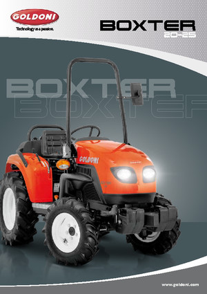 Trattori con trazione 2D Goldoni Boxter 25