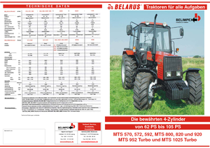 Trattrici agricole - trazione a 4 ruote Belarus 572