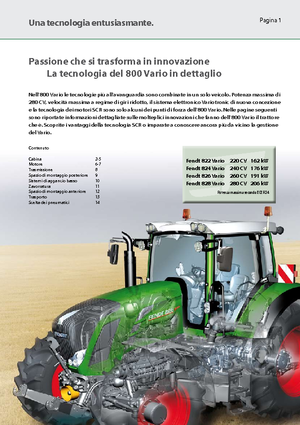 Trattrici agricole - trazione a 4 ruote Fendt 822 Vario SCR