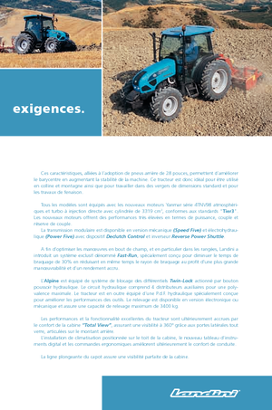 Trattrici agricole - trazione a 4 ruote Landini Alpine 70 GT