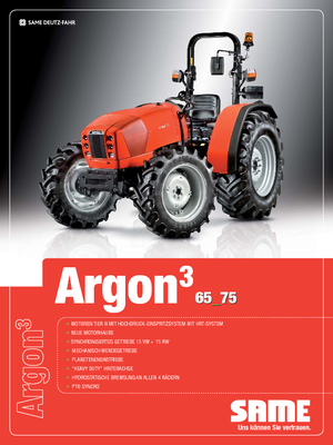 Trattrici agricole - trazione a 4 ruote SAME Argon ³ 65