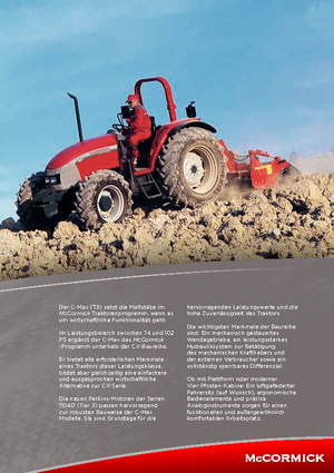 Trattrici agricole - trazione a 4 ruote McCormick C 110 Max