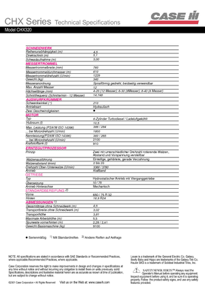Trinciapaglia - trazione a 4 ruote Case IH CHX 320