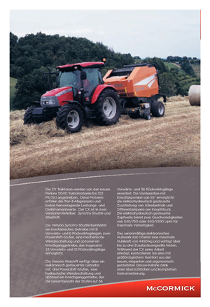 Trattrici agricole - trazione a 4 ruote McCormick CX 100 XtraShift