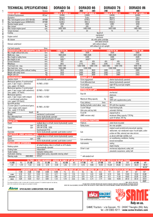Trattrici agricole - trazione a 4 ruote SAME Dorado 56