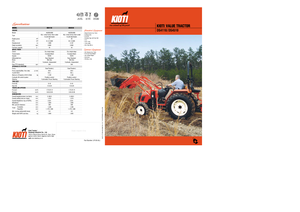 Trattrici agricole - trazione a 4 ruote Kioti DS 4110