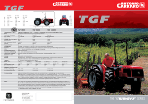 Trattrici agricole - trazione a 4 ruote Carraro Ergit TGF 7800 LE