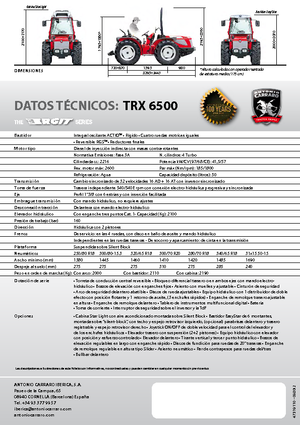 Trattrici agricole - trazione a 4 ruote Carraro Ergit TRX 6500
