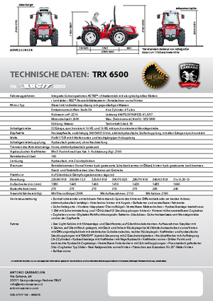 Trattrici agricole - trazione a 4 ruote Carraro Ergit TRX 6500