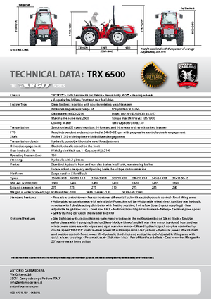 Trattrici agricole - trazione a 4 ruote Carraro Ergit TRX 6500