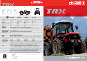 Trattrici agricole - trazione a 4 ruote Carraro Ergit TRX 9400