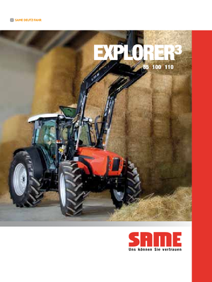 Trattrici agricole - trazione a 4 ruote SAME Explorer³ 100 DT