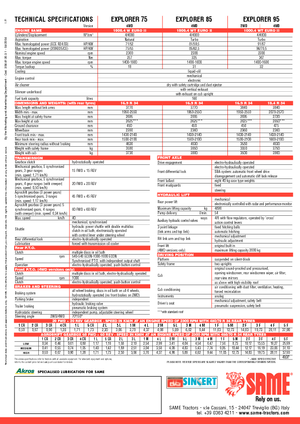 Trattrici agricole - trazione a 4 ruote SAME Explorer 95