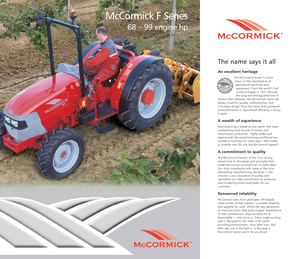 Trattrici agricole - trazione a 4 ruote McCormick F 95