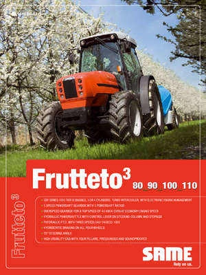 Trattrici agricole - trazione a 4 ruote SAME Frutteto³ 100 GS DT