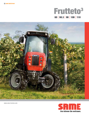 Trattrici agricole - trazione a 4 ruote SAME Frutteto³ 110 GS DT