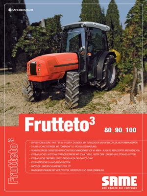 Trattrici agricole - trazione a 4 ruote SAME Frutteto³ 100 GS DT
