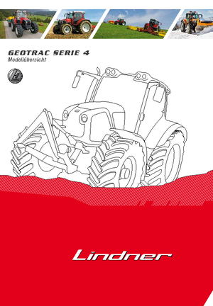 Trattrici agricole - trazione a 4 ruote Lindner Geotrac 84