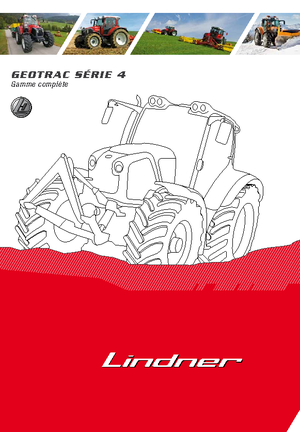 Trattrici agricole - trazione a 4 ruote Lindner Geotrac 84