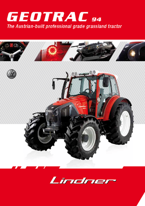 Trattrici agricole - trazione a 4 ruote Lindner Geotrac 94