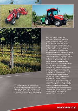 Trattrici agricole - trazione a 4 ruote McCormick GM 45