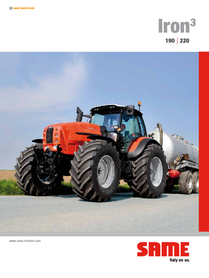Trattrici agricole - trazione a 4 ruote SAME Iron³ 190 DCR