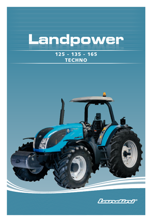 Trattrici agricole - trazione a 4 ruote Landini Landpower 165 Techno