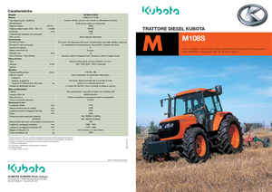 Trattrici agricole - trazione a 4 ruote Kubota M 108 S