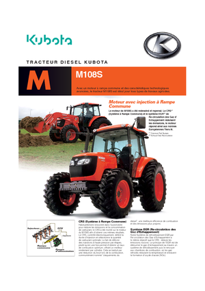 Trattrici agricole - trazione a 4 ruote Kubota M 108 S