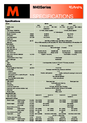 Trattrici agricole - trazione a 4 ruote Kubota M 8540