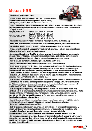 Trattrici agricole - trazione a 4 ruote Reform Werke Metrac H 5 X