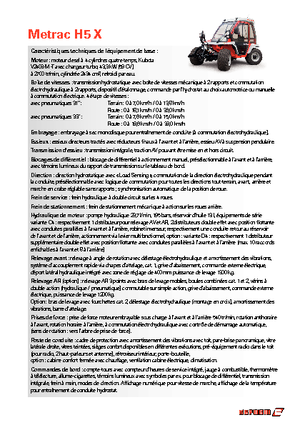 Trattrici agricole - trazione a 4 ruote Reform Werke Metrac H 5 X