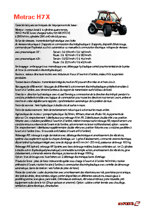 Trattrici agricole - trazione a 4 ruote Reform Werke Metrac H 7 X