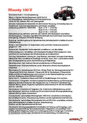 Trattrici agricole - trazione a 4 ruote Reform Werke Mounty 100 V