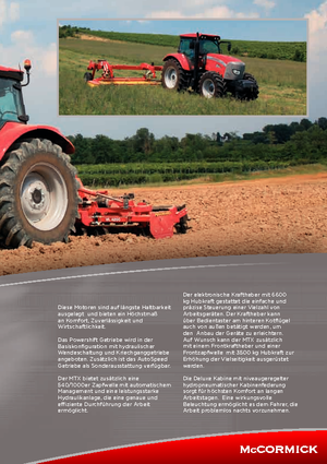 Trattrici agricole - trazione a 4 ruote McCormick MTX 120