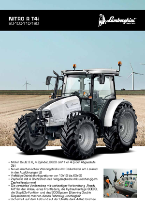 Trattrici agricole - trazione a 4 ruote Lamborghini Nitro R 100 DT GS