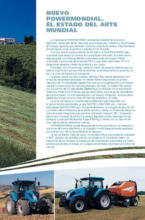 Trattrici agricole - trazione a 4 ruote Landini Powermondial 110 Techno