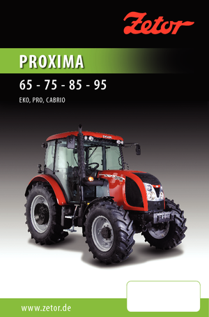 Trattrici agricole - trazione a 4 ruote Zetor Proxima 95 PRO