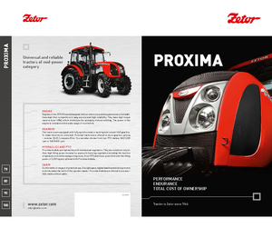 Trattrici agricole - trazione a 4 ruote Zetor Proxima 70 EKO