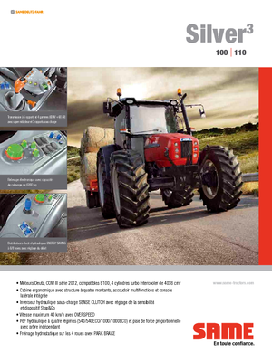 Trattrici agricole - trazione a 4 ruote SAME Silver³ 100 DT