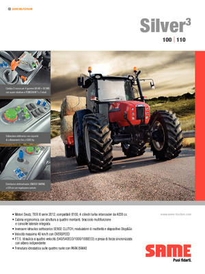 Trattrici agricole - trazione a 4 ruote SAME Silver³ 100 DT