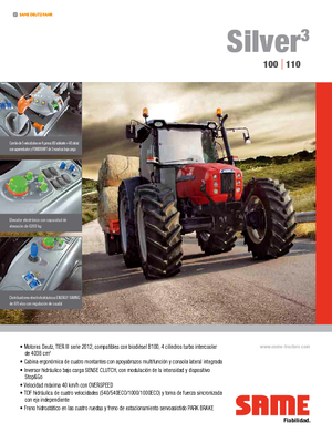 Trattrici agricole - trazione a 4 ruote SAME Silver³ 100 DT
