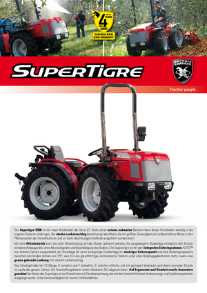 Trattrici agricole - trazione a 4 ruote Carraro Supertigre 5500